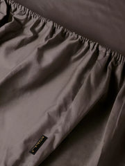 Singapore Satin Cotton Fitted Sheets 180x200cm Grey
