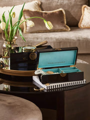 Treasure Box Large Black Lifestyle with Product