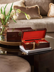 Treasure Box Large Wood Lifestyle with Product