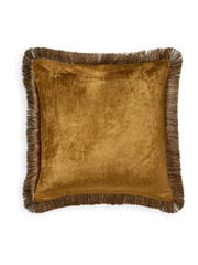 Vellore Cotton Velvet Cushion case 50x50cm Golden Mocha
