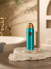 The Ritual of Karma Foaming Shower Gel 50ml Lifestyle with Product