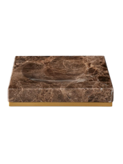 Dedaine Soap Tray Brown Marble