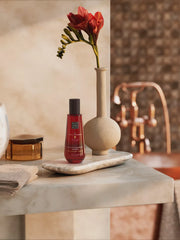 The Ritual of Ayurveda Super Dry Body Oil 100ml Lifestyle with Product