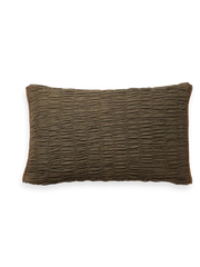 Vellore Cushion Cover Smocked Green 50 x 30cm