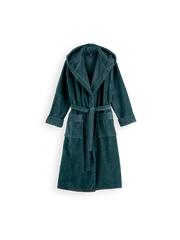 Super Smooth Cotton Bathrobe Women Petrol S