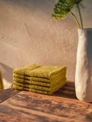 Super Smooth Cotton Guest Towel 30x30cm Mustard