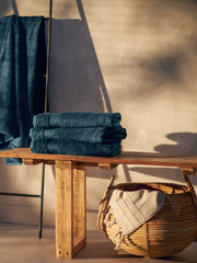 Super Smooth Cotton Bath Towel 70x140cm Petrol