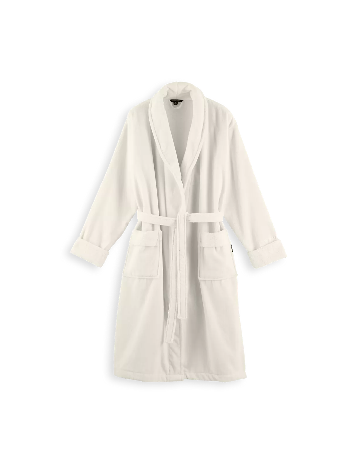 Super Smooth Cotton Bathrobe Men L Off White