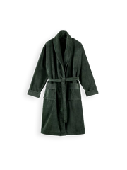 Super Smooth Cotton Bathrobe Men L Moss Green