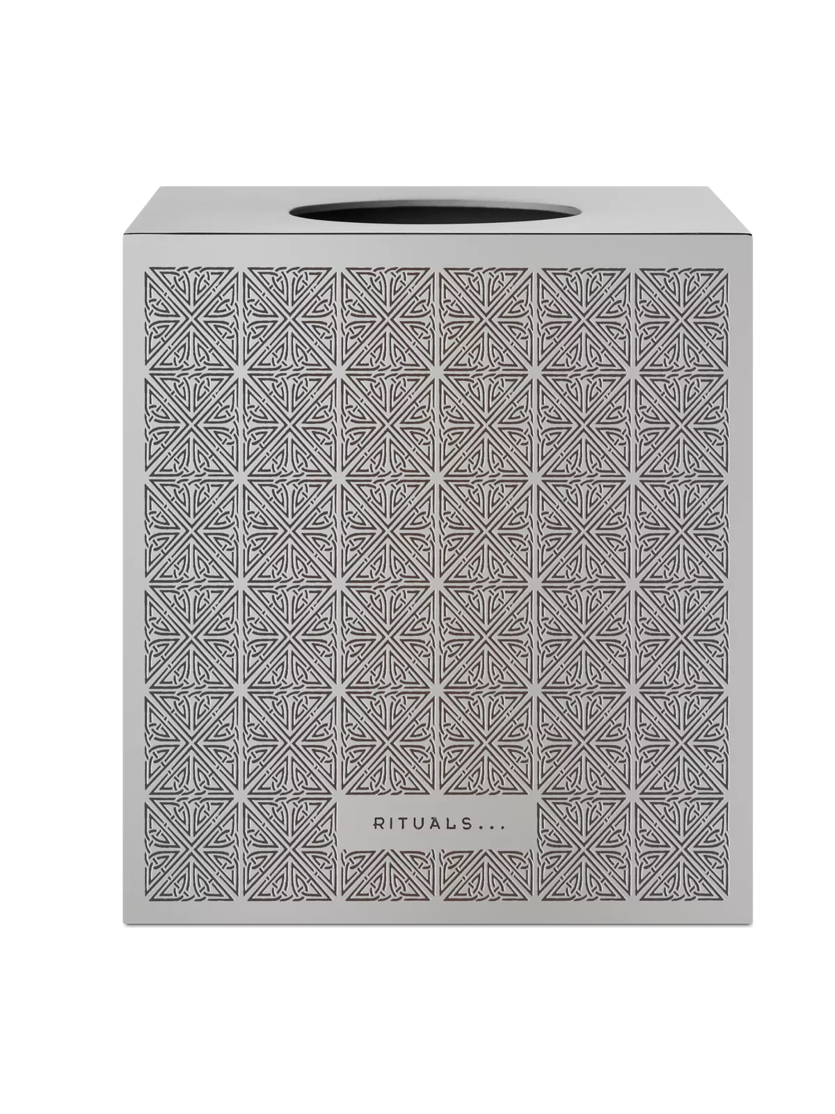 Enume Tissue Box Antique Silver