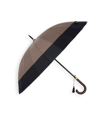 Umbrella 24 Spoke Taupe Black