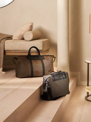 Travel Bag Taupe Lifestyle with Product
