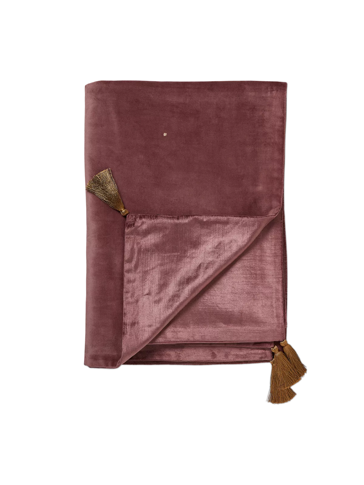 Vellore Cotton Velvet Throw 180x140cm Vintage Pink