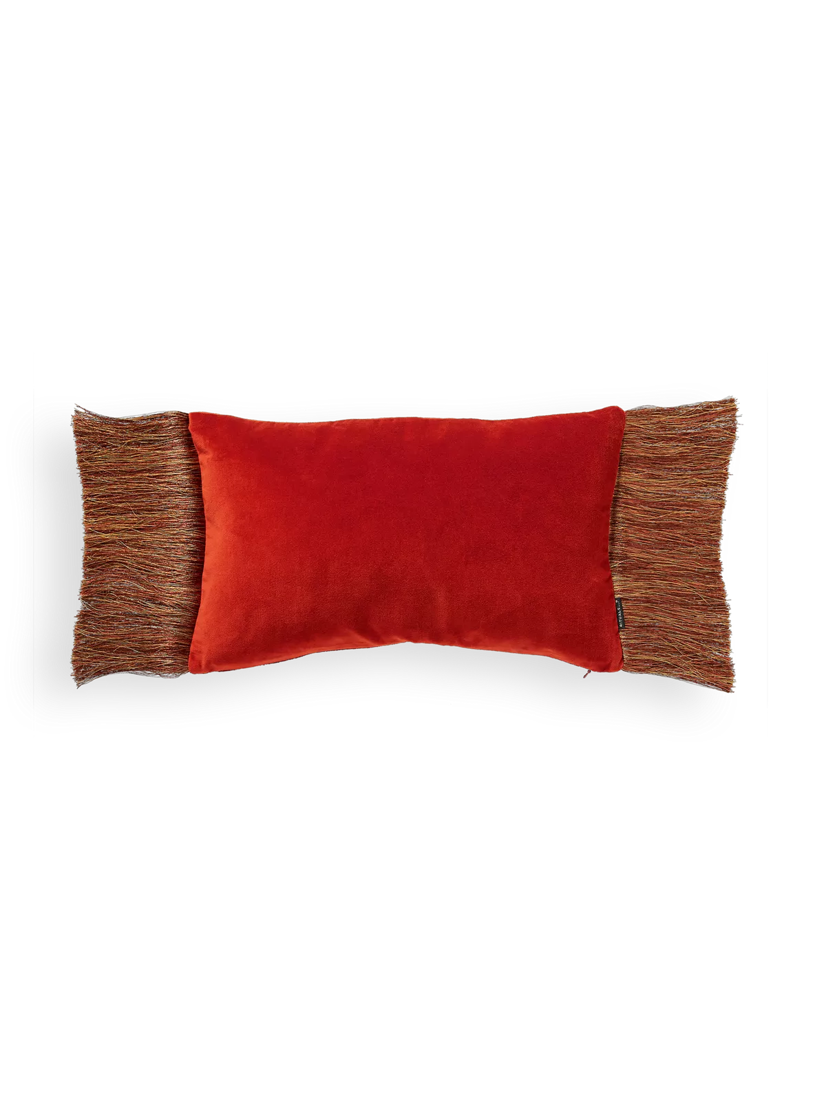 Vellore Cotton Velvet Cushion case 50x30cm Warm Orange