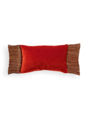 Vellore Cotton Velvet Cushion case 50x30cm Warm Orange
