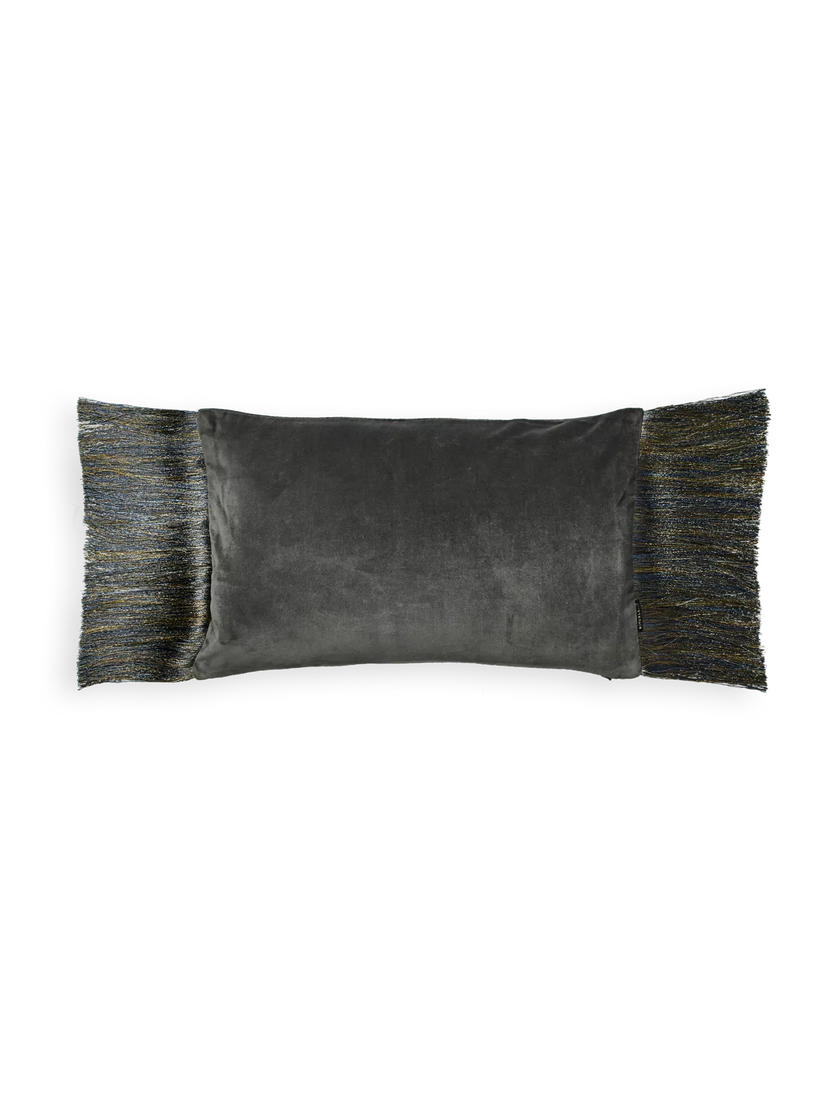 Vellore Cotton Velvet Cushion case 50x30cm Grey Blue