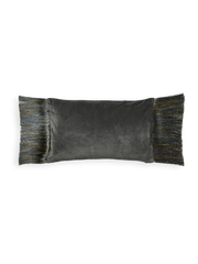 Vellore Cotton Velvet Cushion case 50x30cm Grey Blue