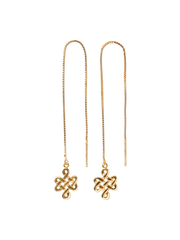 Infinity Chain Earrings Gold Plated