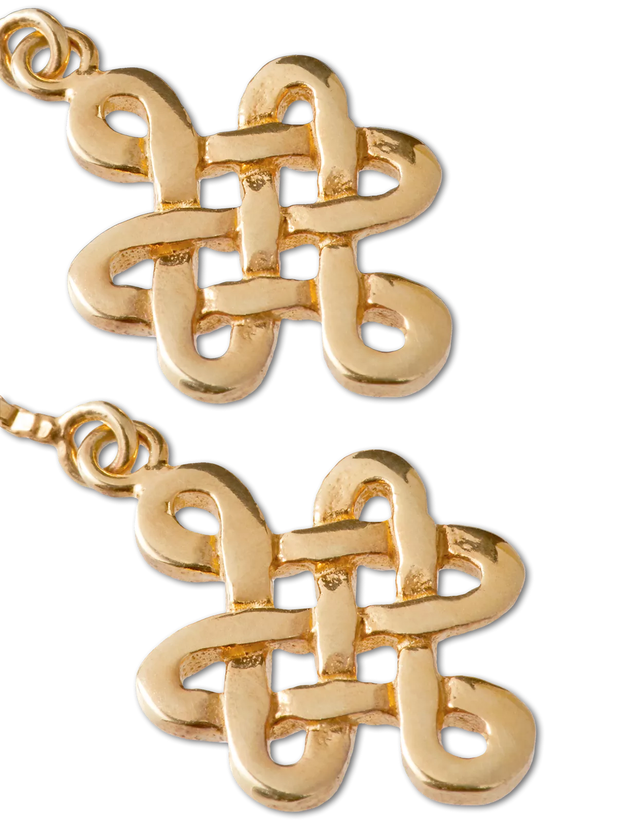Infinity Chain Earrings Gold Plated