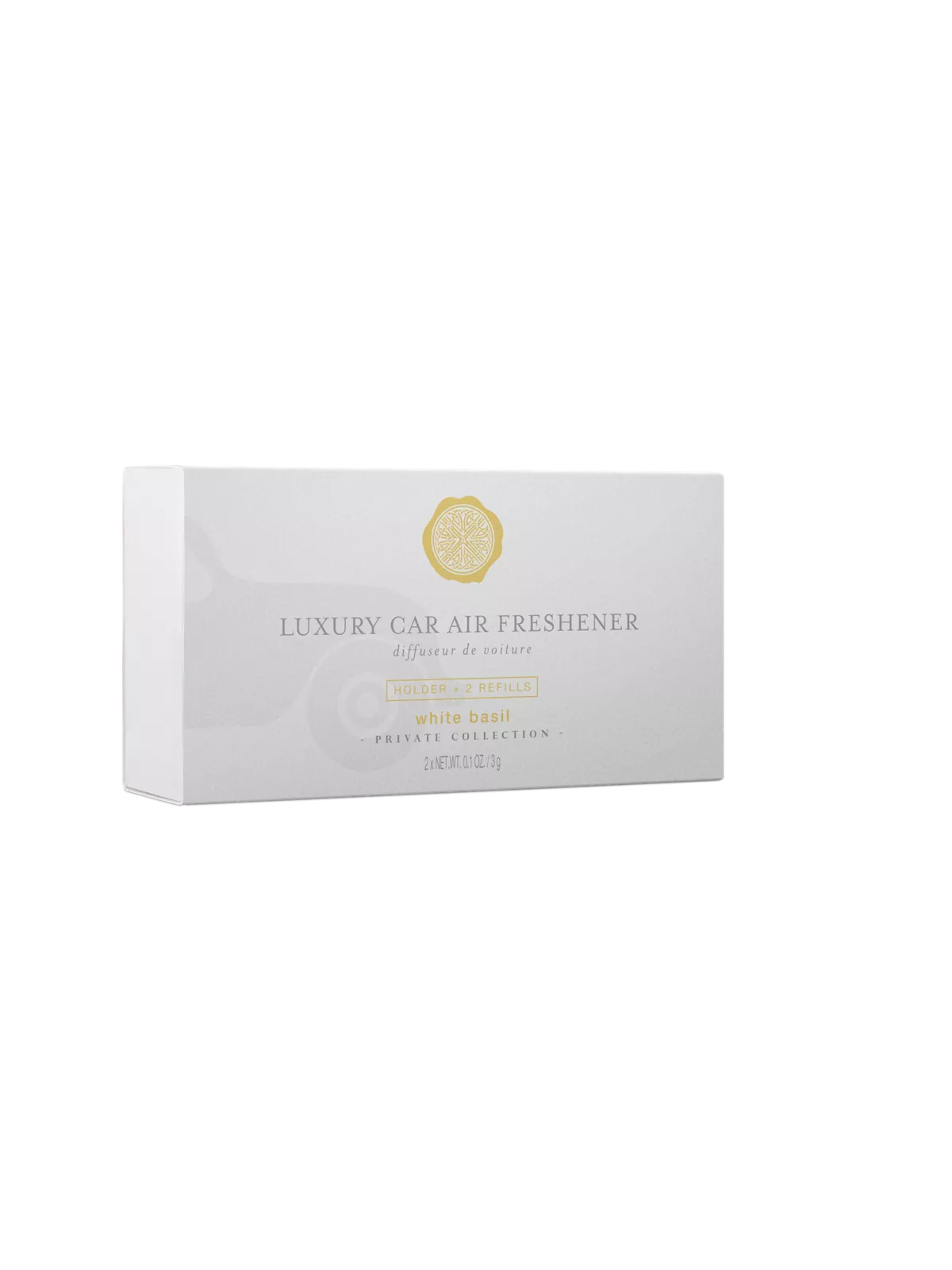 White Basil Car Air Freshener