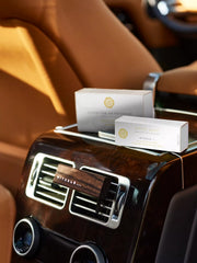 White Basil Refill Car Air Freshener Lifestyle with Product