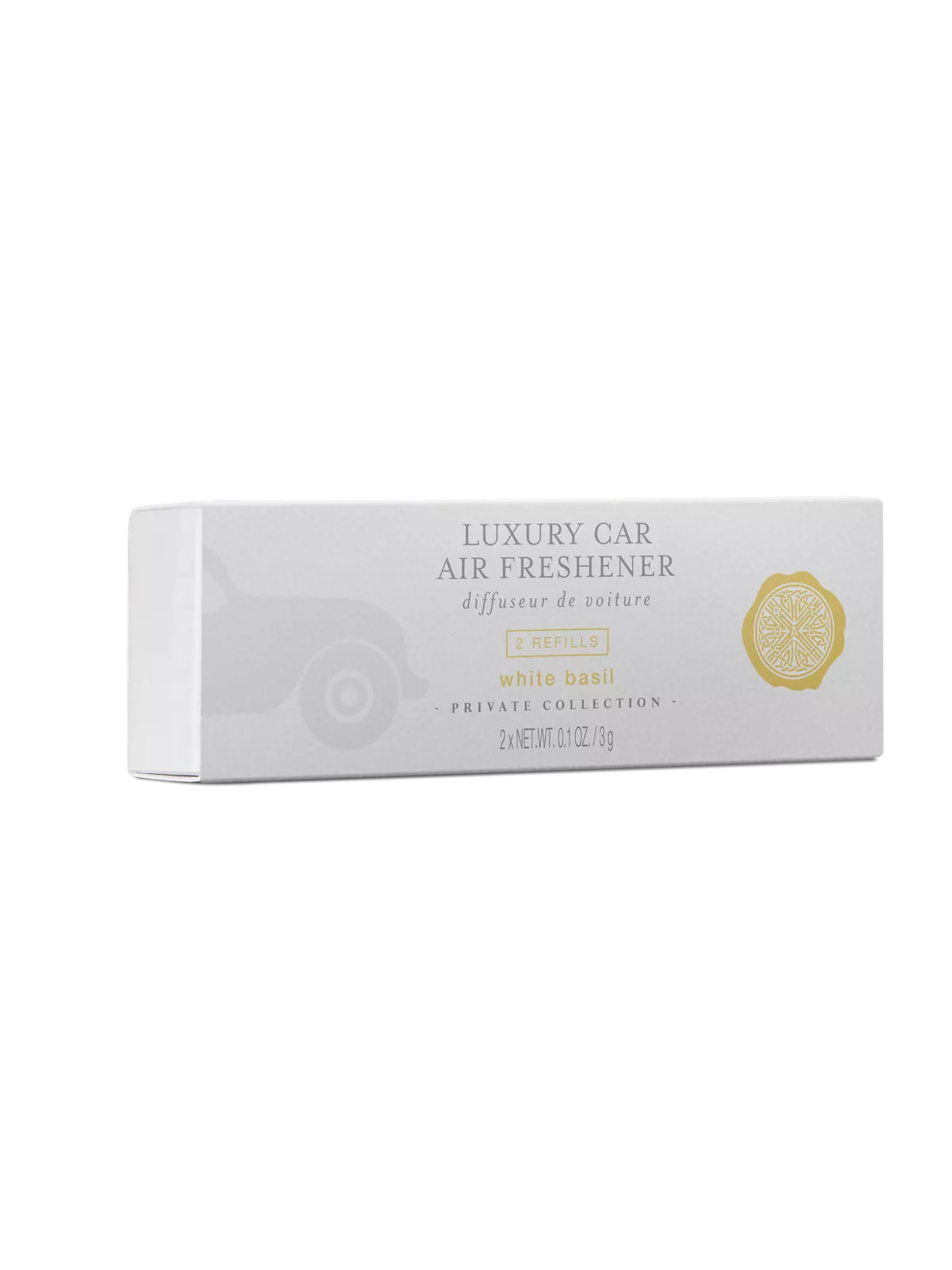 White Basil Refill Car Air Freshener