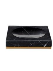 Dedaine Soap Tray Black Marble
