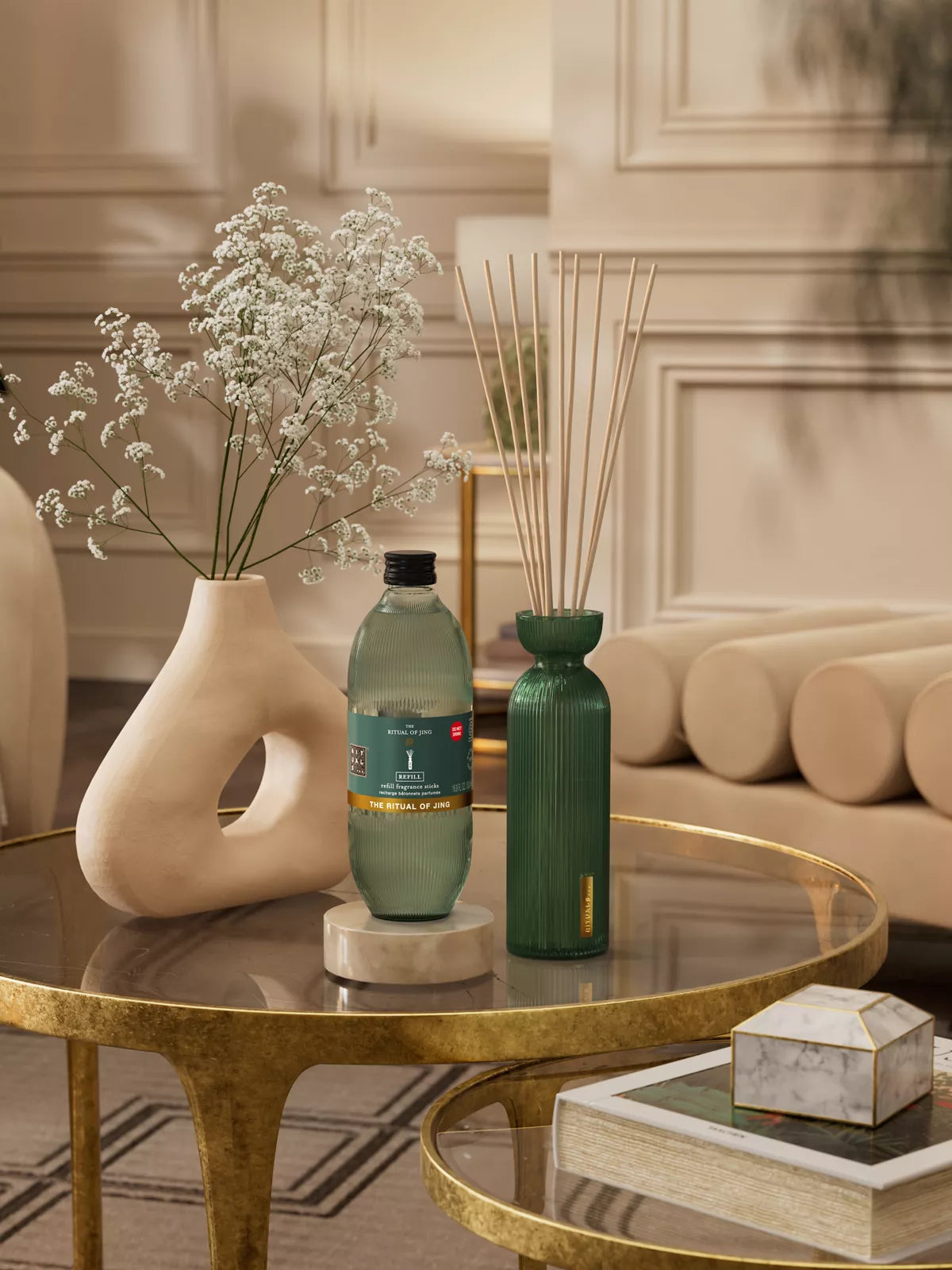 The Ritual of Jing Fragrance Sticks Refill Lifestyle with Product