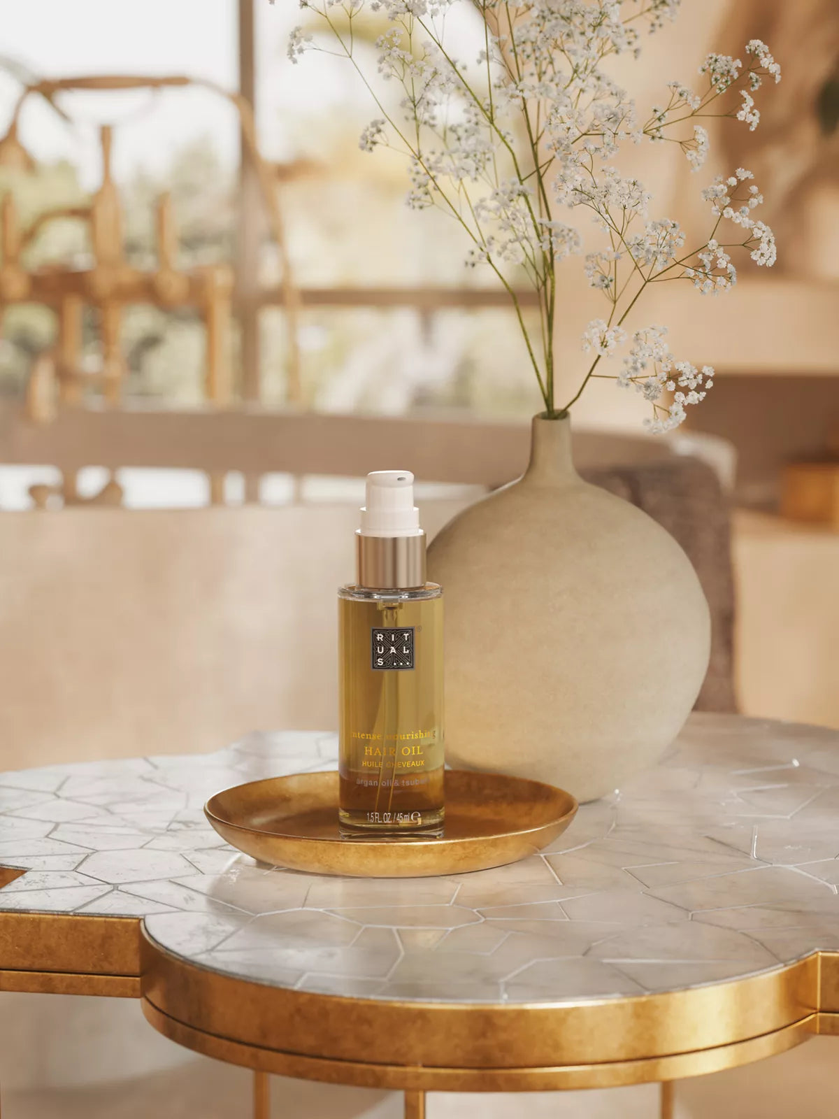 Elixir Collection Intense Hair Oil Lifestyle with Product