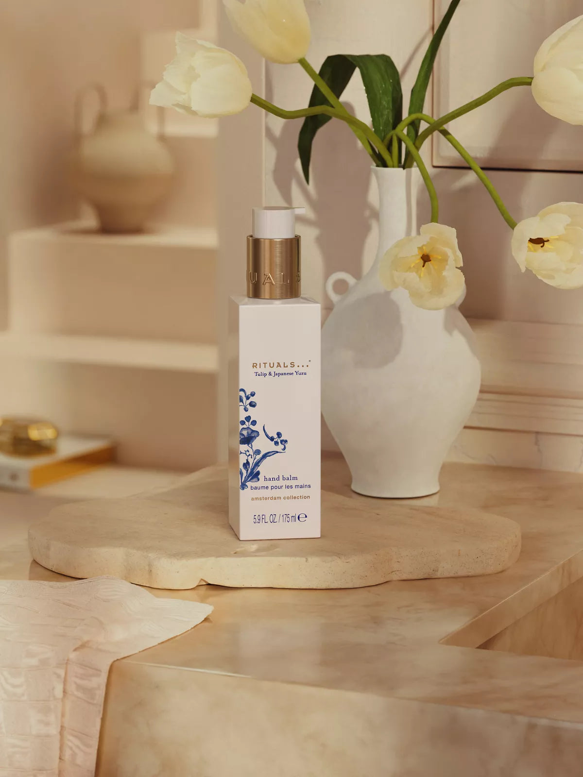 Amsterdam Collection Hand Balm 175ml Lifestyle with Product