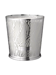 Orris Mimosa Scented Candle & Metal Leaves Silver sleeve 250