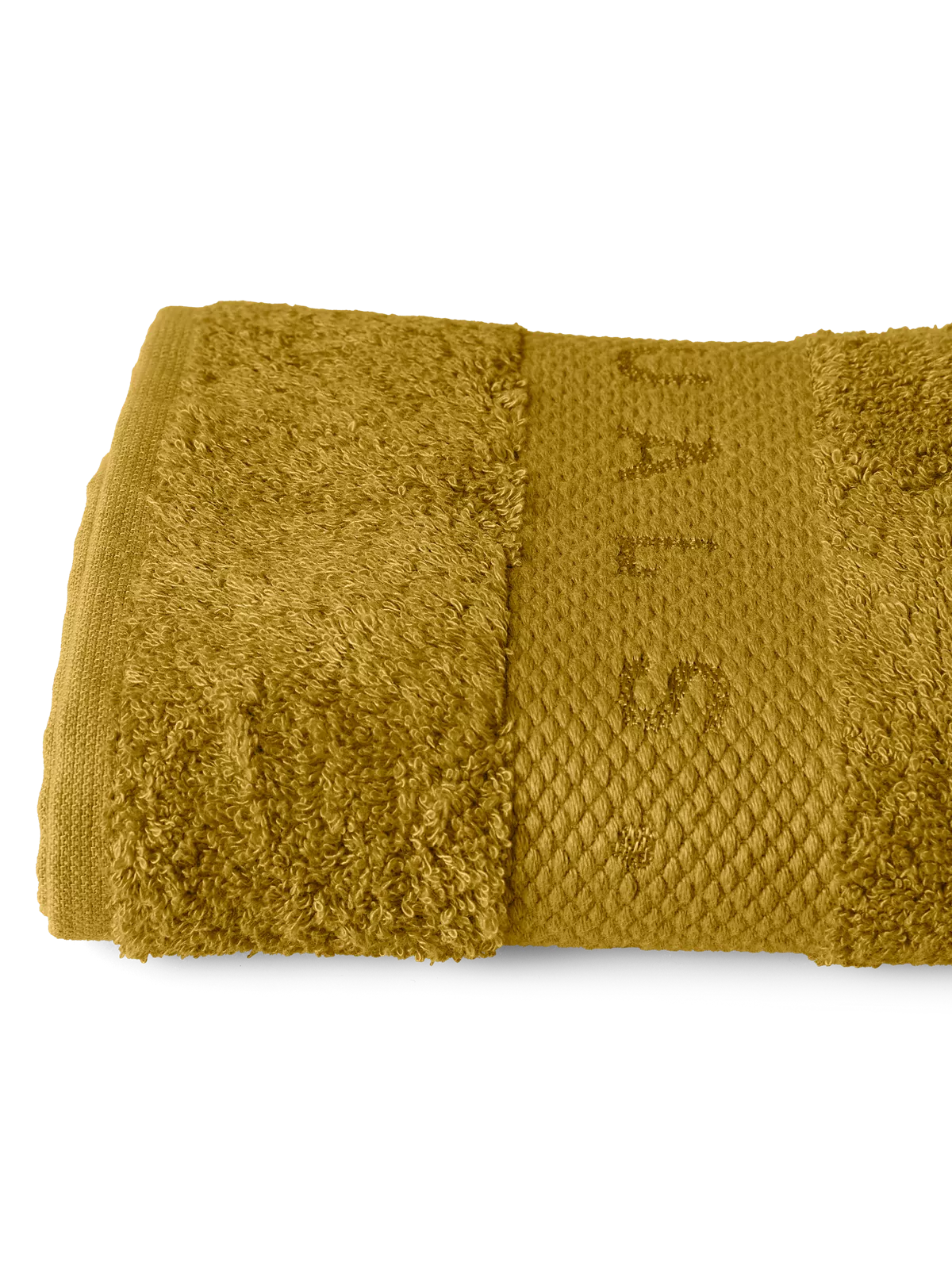 Super Smooth Cotton Hand Towel 50x100cm Mustard