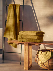 Super Smooth Cotton Bath Towel 70x140cm Mustard
