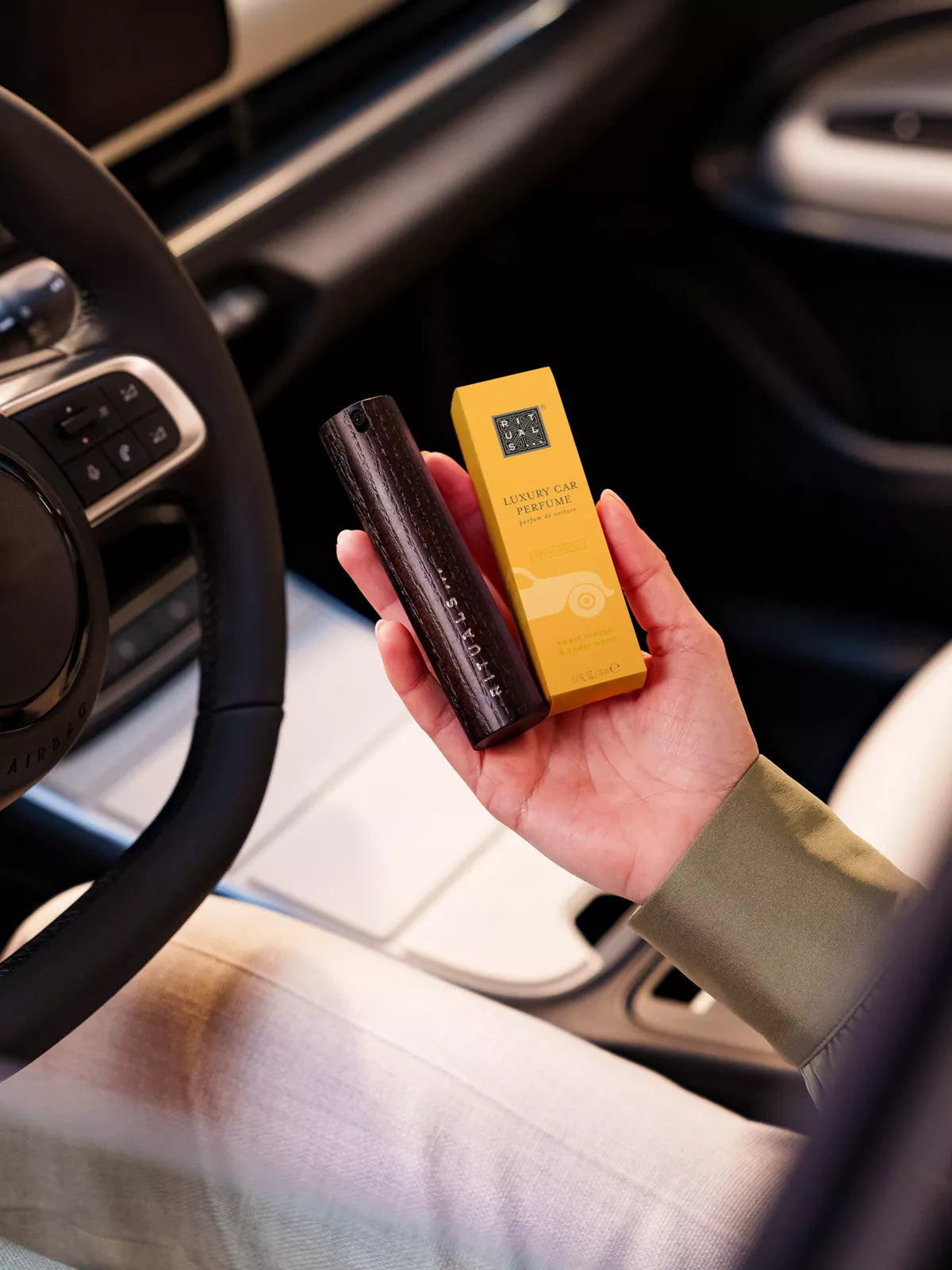 The Ritual of Mehr Car Perfume Lifestyle with Product