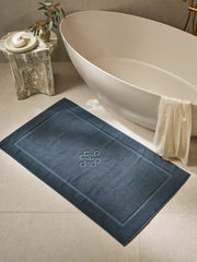 Super Smooth Cotton Bath Mat 70x120cm Petrol Lifestyle with Product