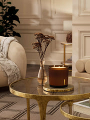 The Ritual of Mehr Scented Candle 840g Lifestyle with Product