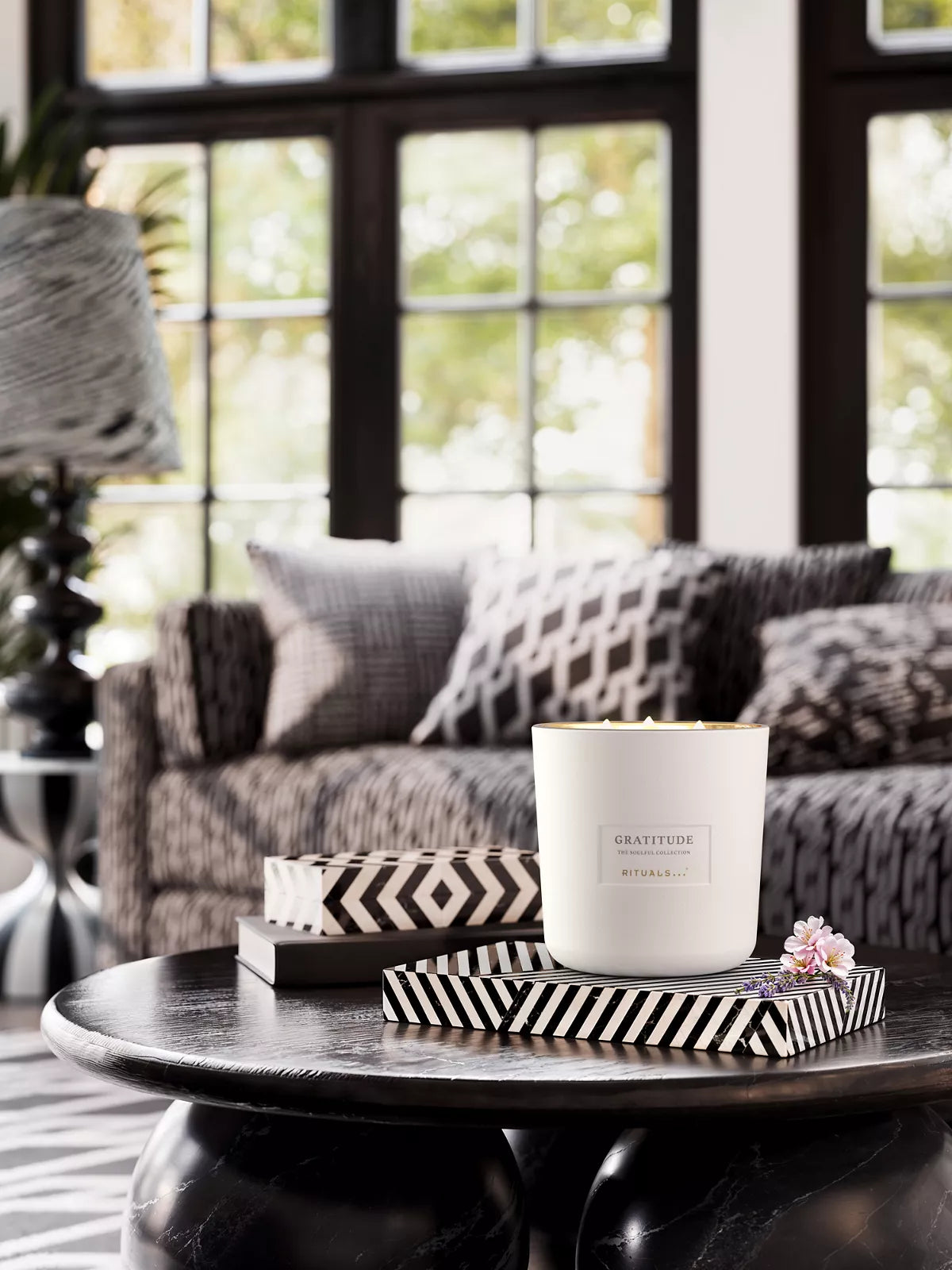 Gratitude - Scented Candle 1600g Lifestyle with Product