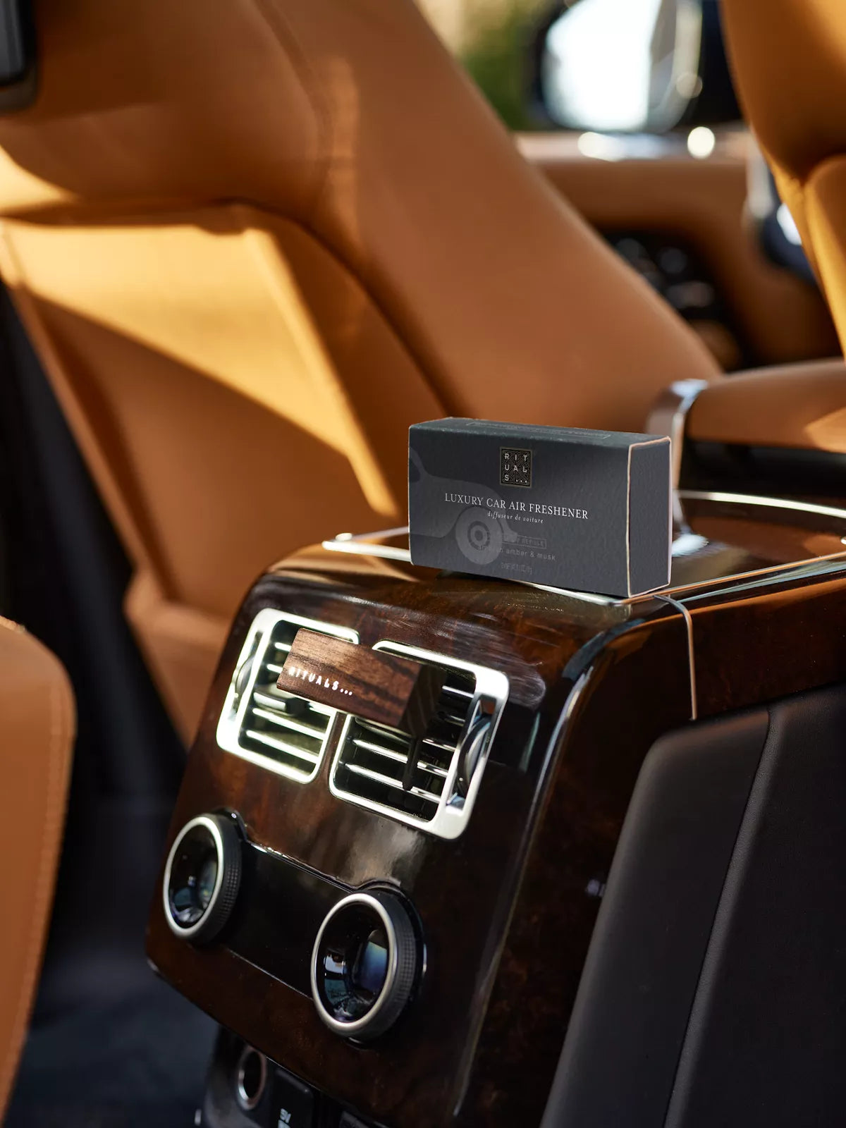 Homme Car Air Freshener Lifestyle with Product