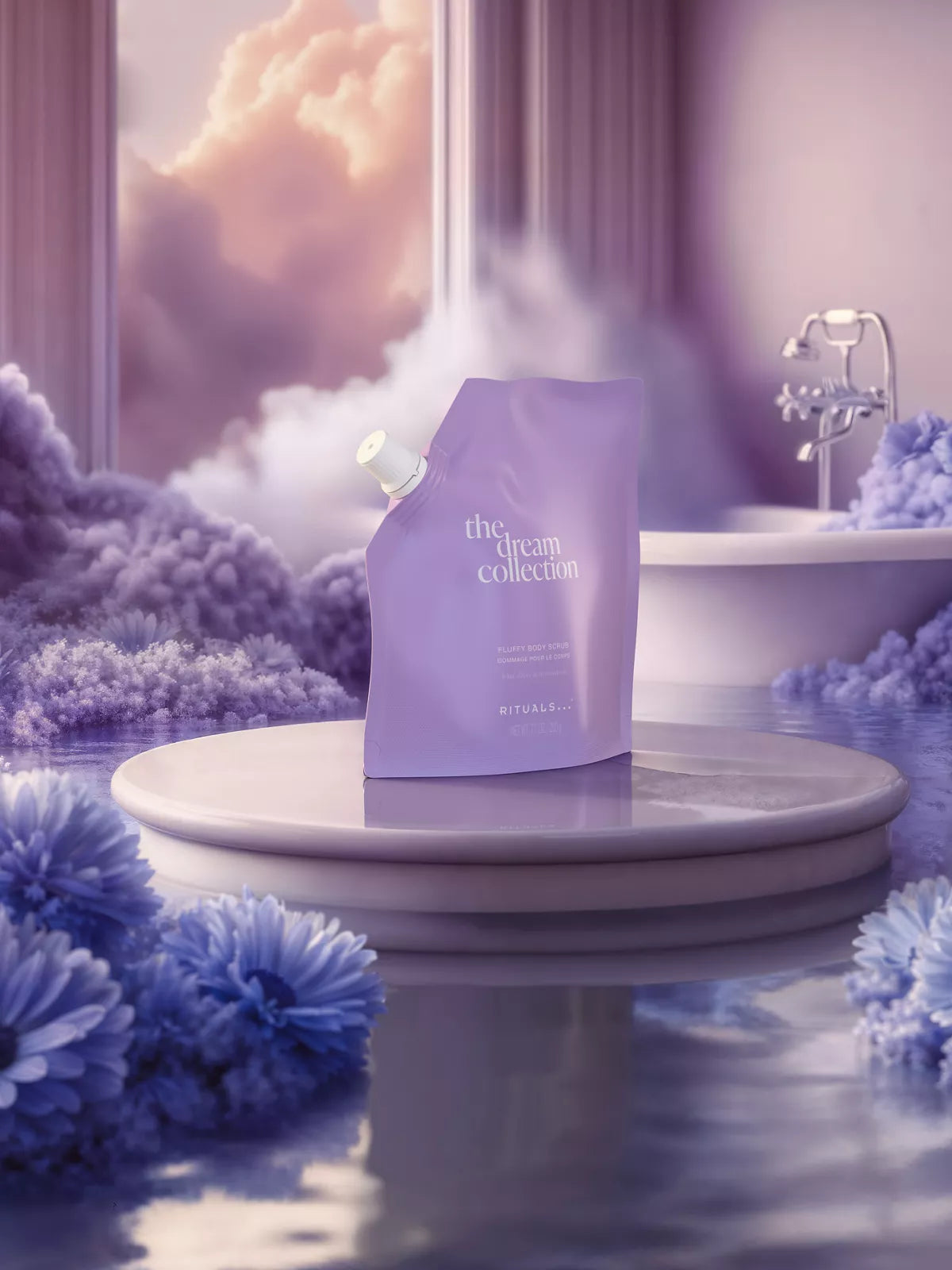 Dream Body Scrub 220g Lifestyle with Product