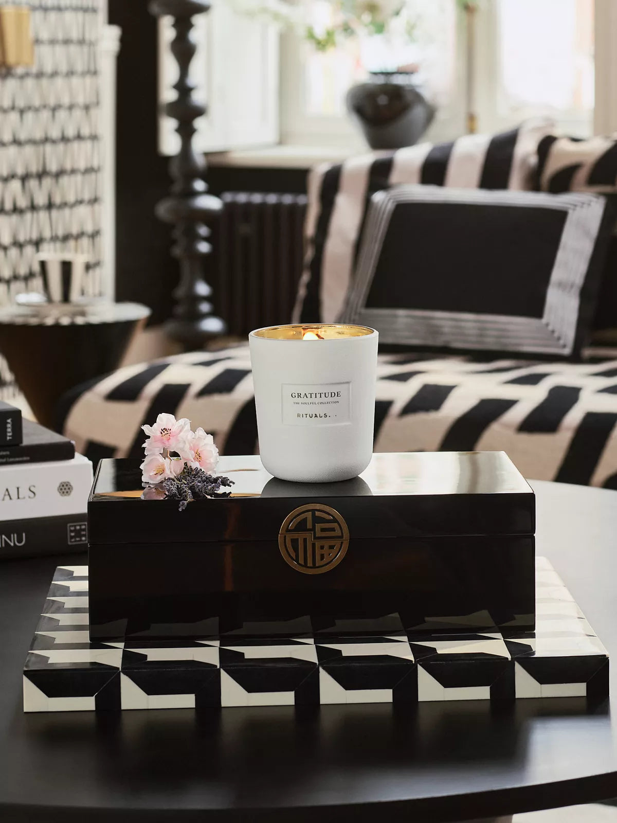 Gratitude - Scented Candle 360g Lifestyle with Product