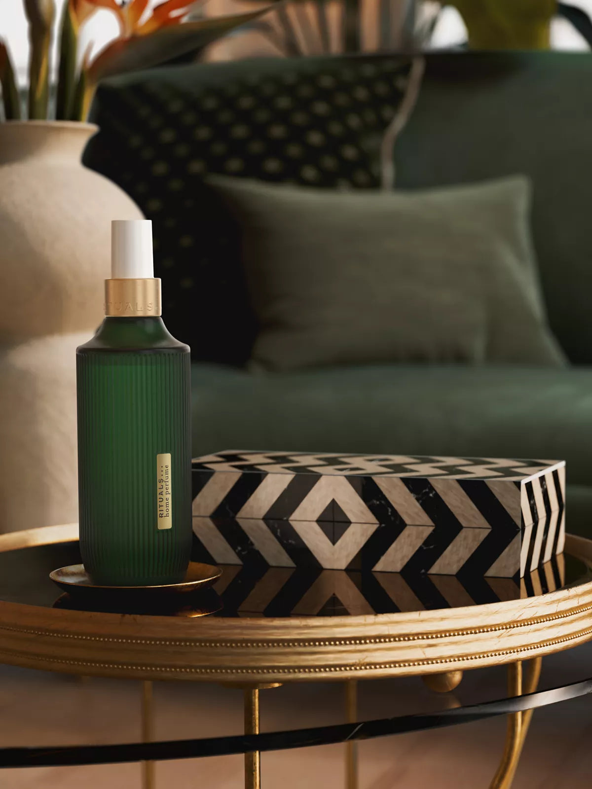 The Ritual of Jing Home Perfume 200ml Lifestyle with Product