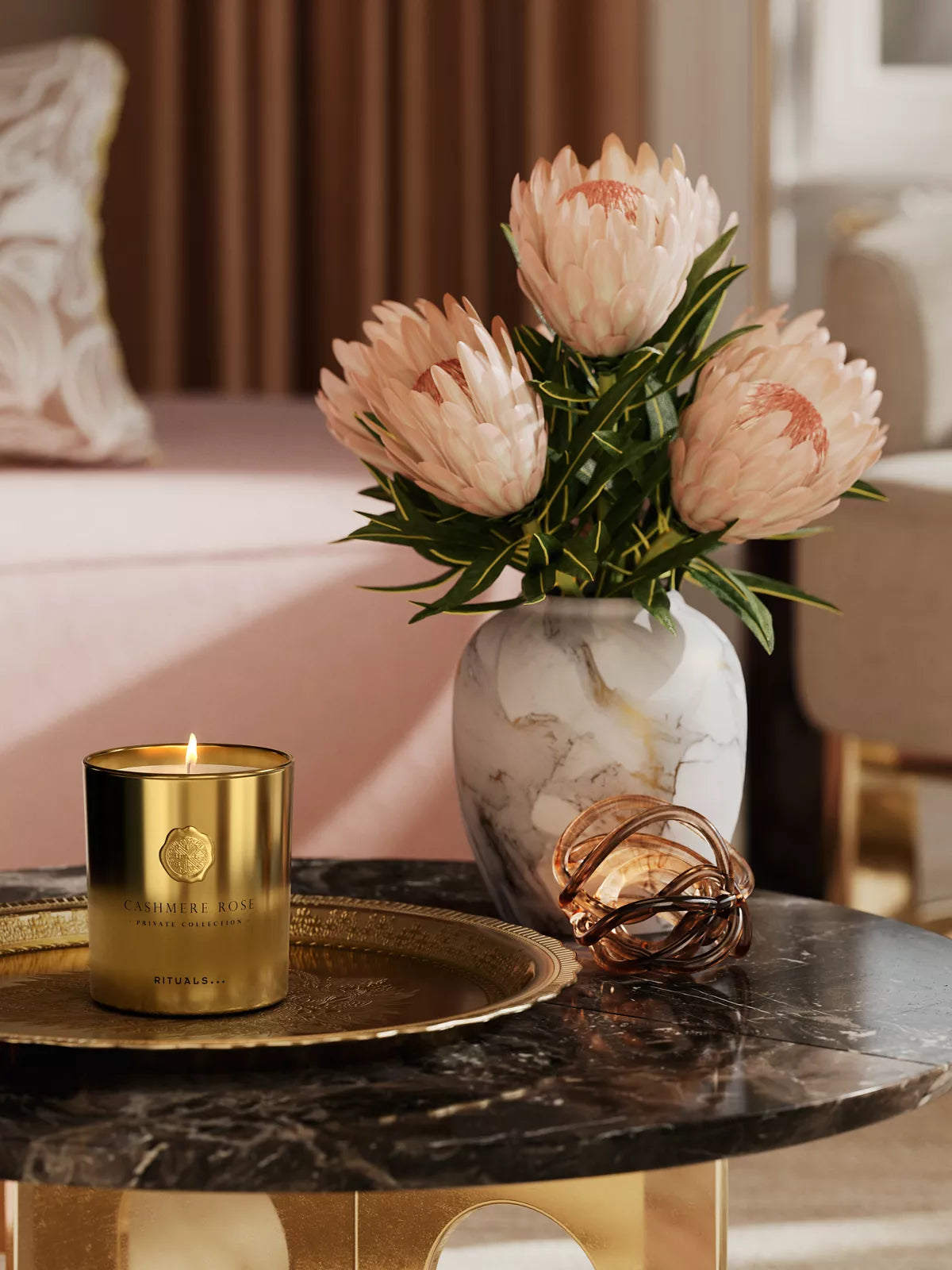 Cashmere Rose Scented Candle 360g