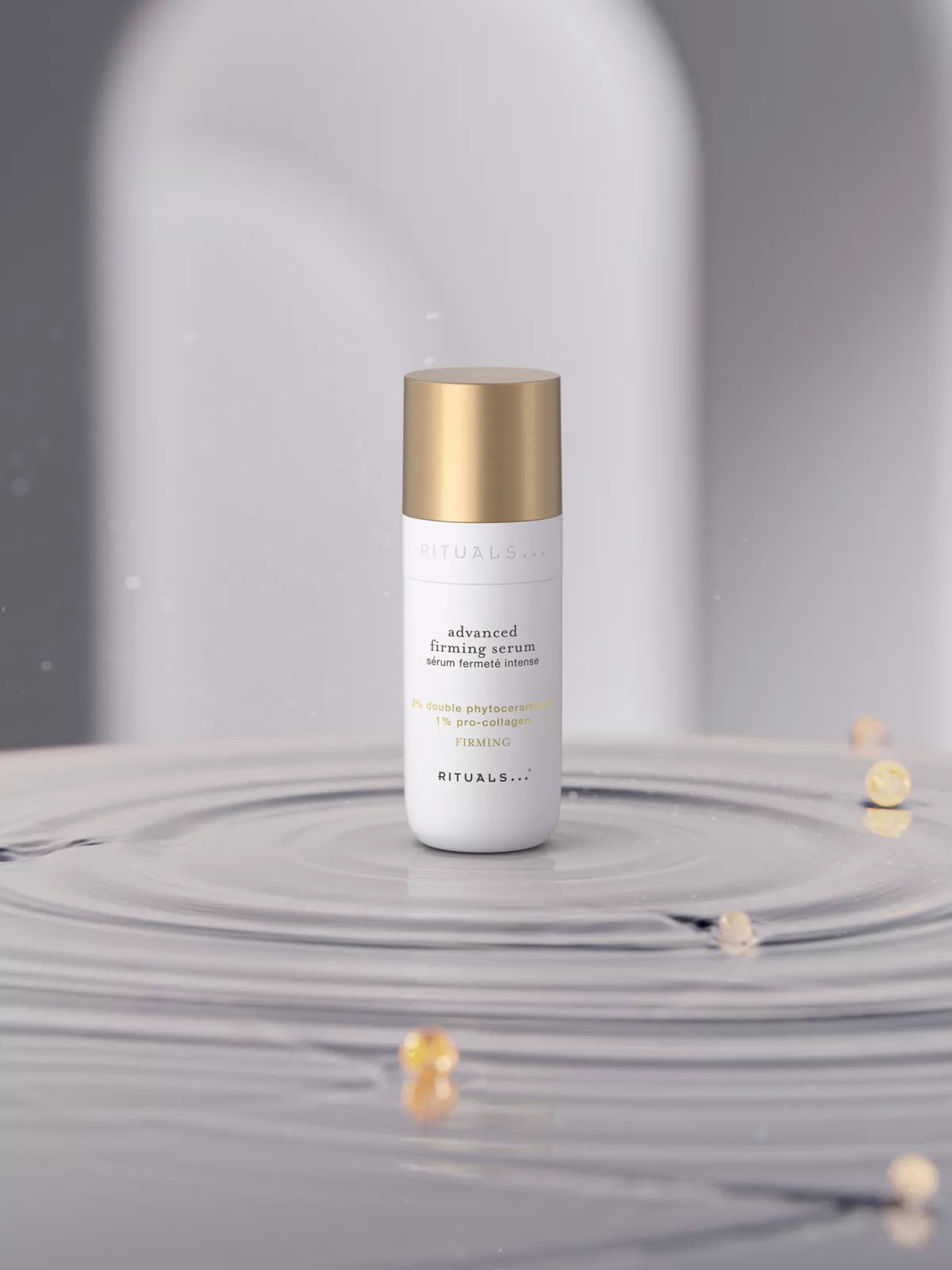 Advanced Firming Serum Lifestyle with Product