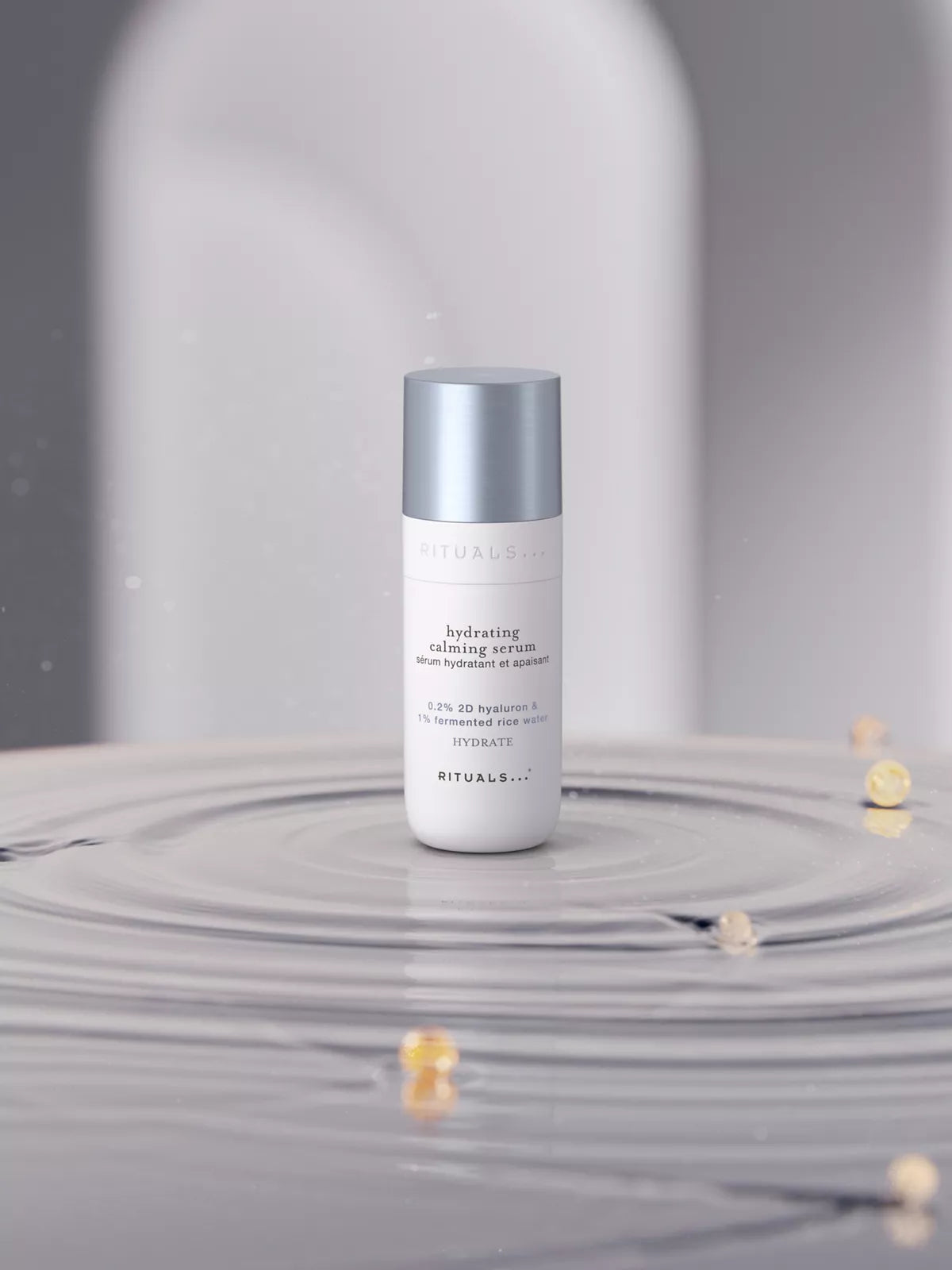 Hydrating Calming Serum Lifestyle with Product