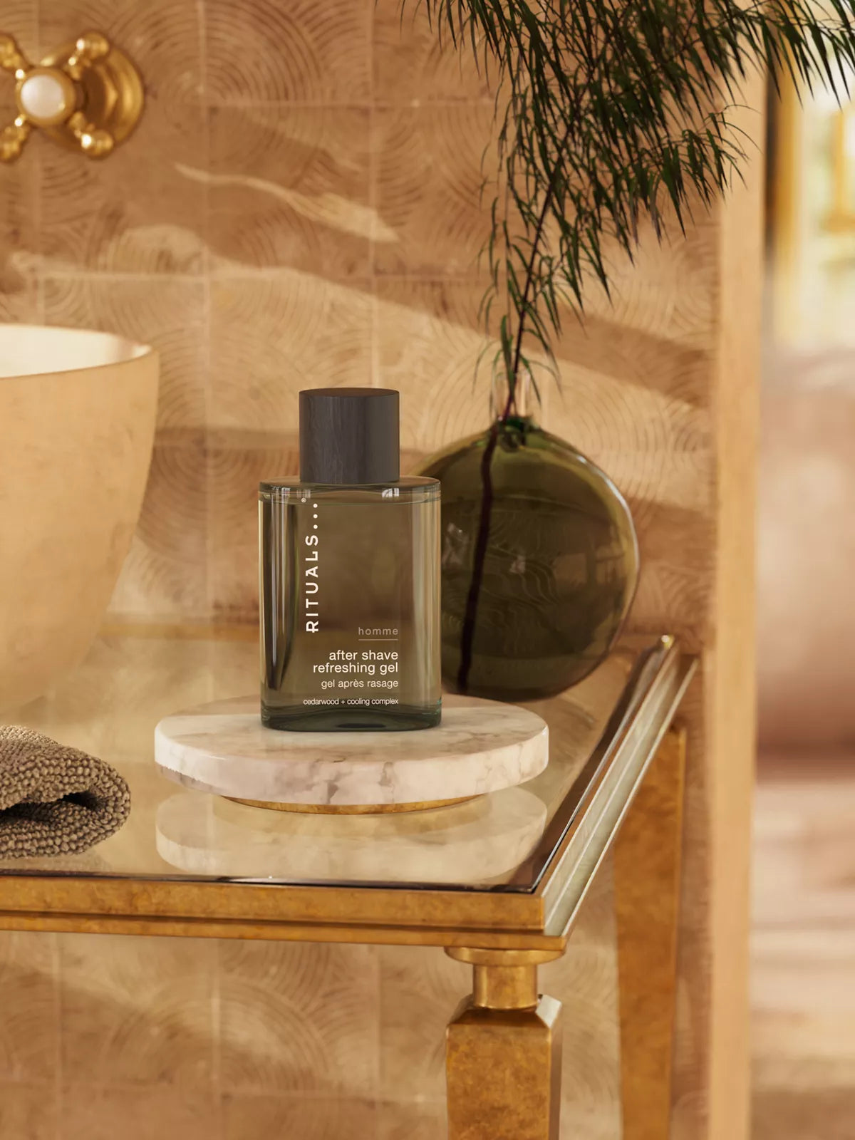 Homme After Shave Refreshing Gel 100ml Lifestyle with Product