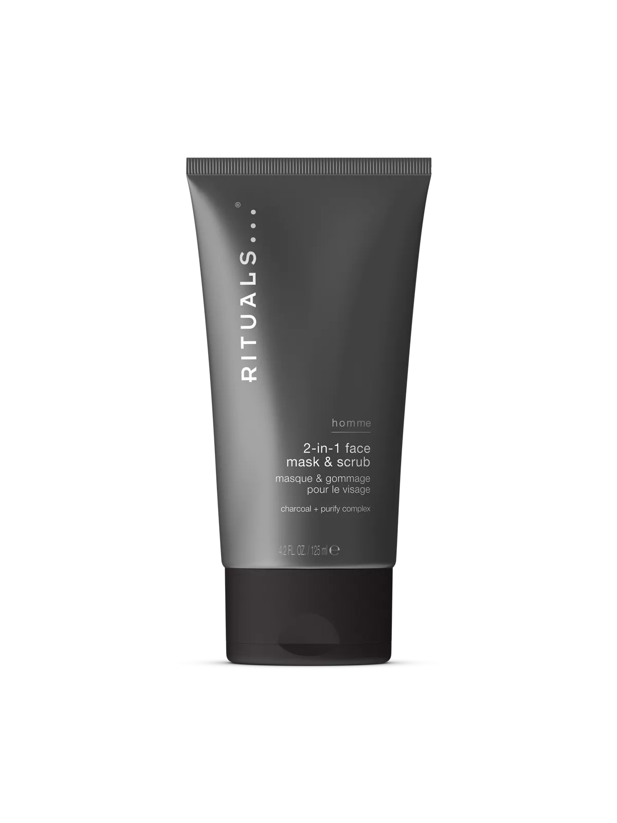 Homme 2-in-1 Charcoal Face Mask & Scrub 125ml