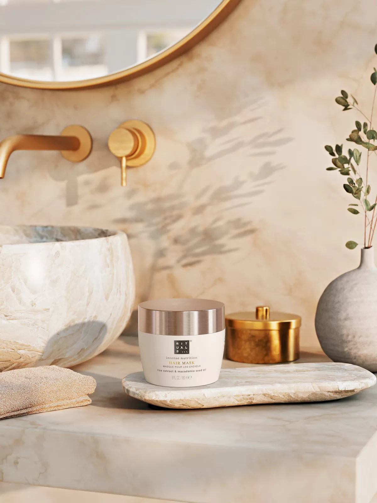 Elixir Collection Intense Nutrition Hair Mask Lifestyle with Product