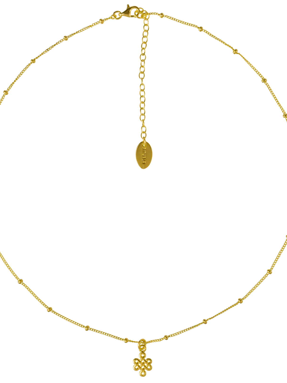 Infinity Choker Necklace Gold Plated