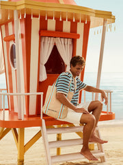 Goodie Bag Striped Tape Summer Lifestyle with Model and Packshot