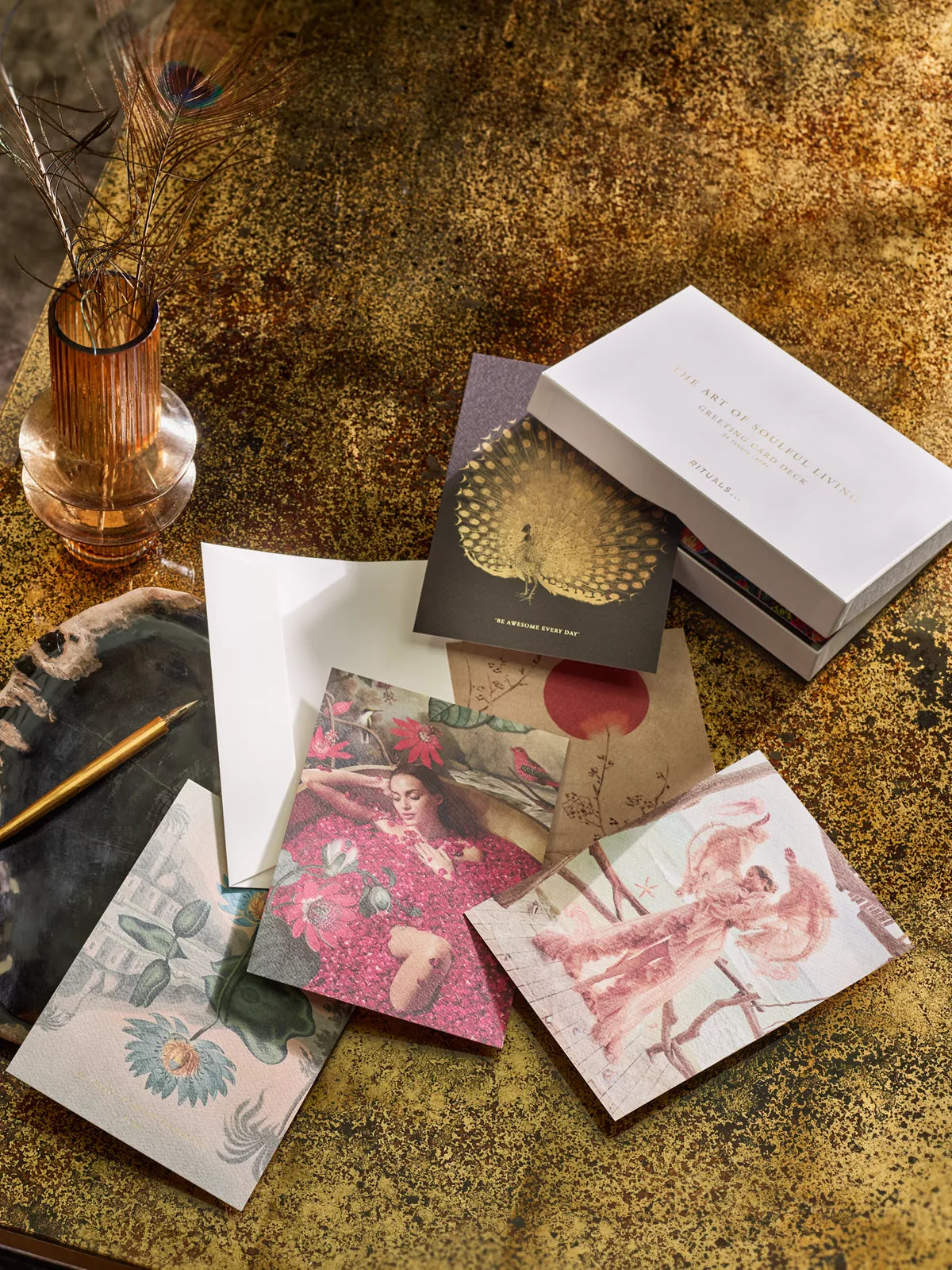 Greeting Card set of 5 Lifestyle with Product